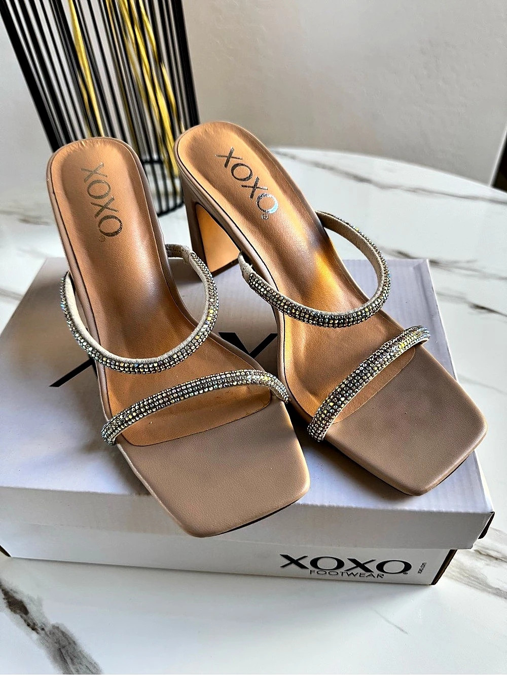 XOXO Rhinestone Heels - Picture 5 of 16